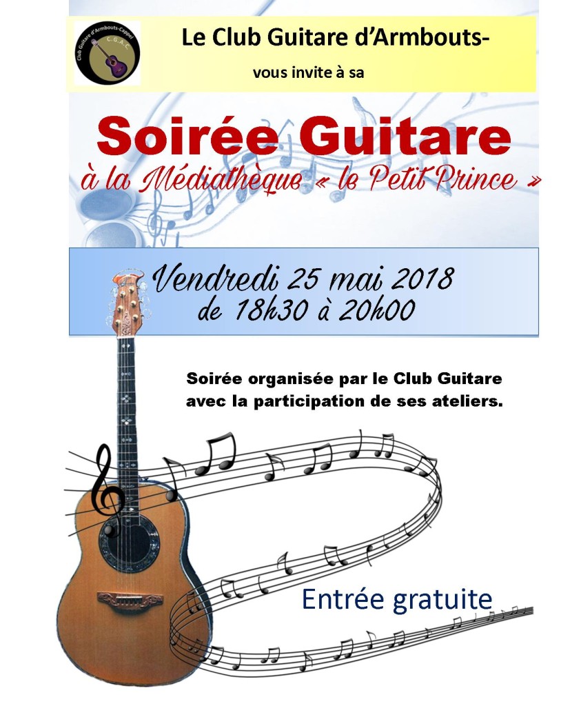 affiche soiree guitare