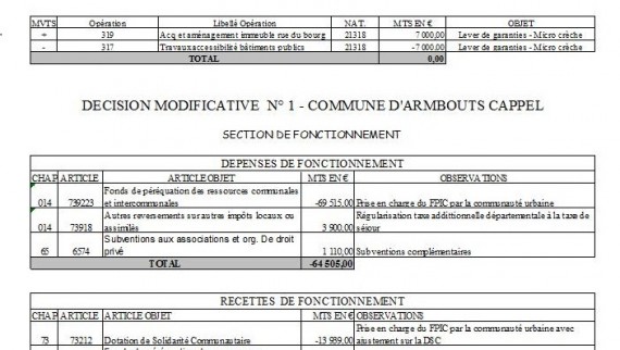 decision modificative cm