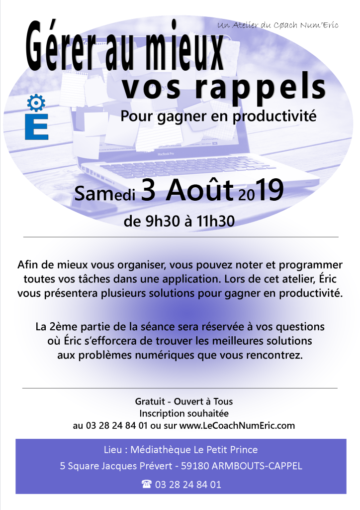 2019-08-03-Gérer au mieux vos rappels