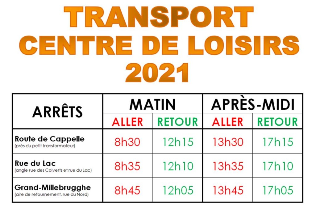 horaires bus