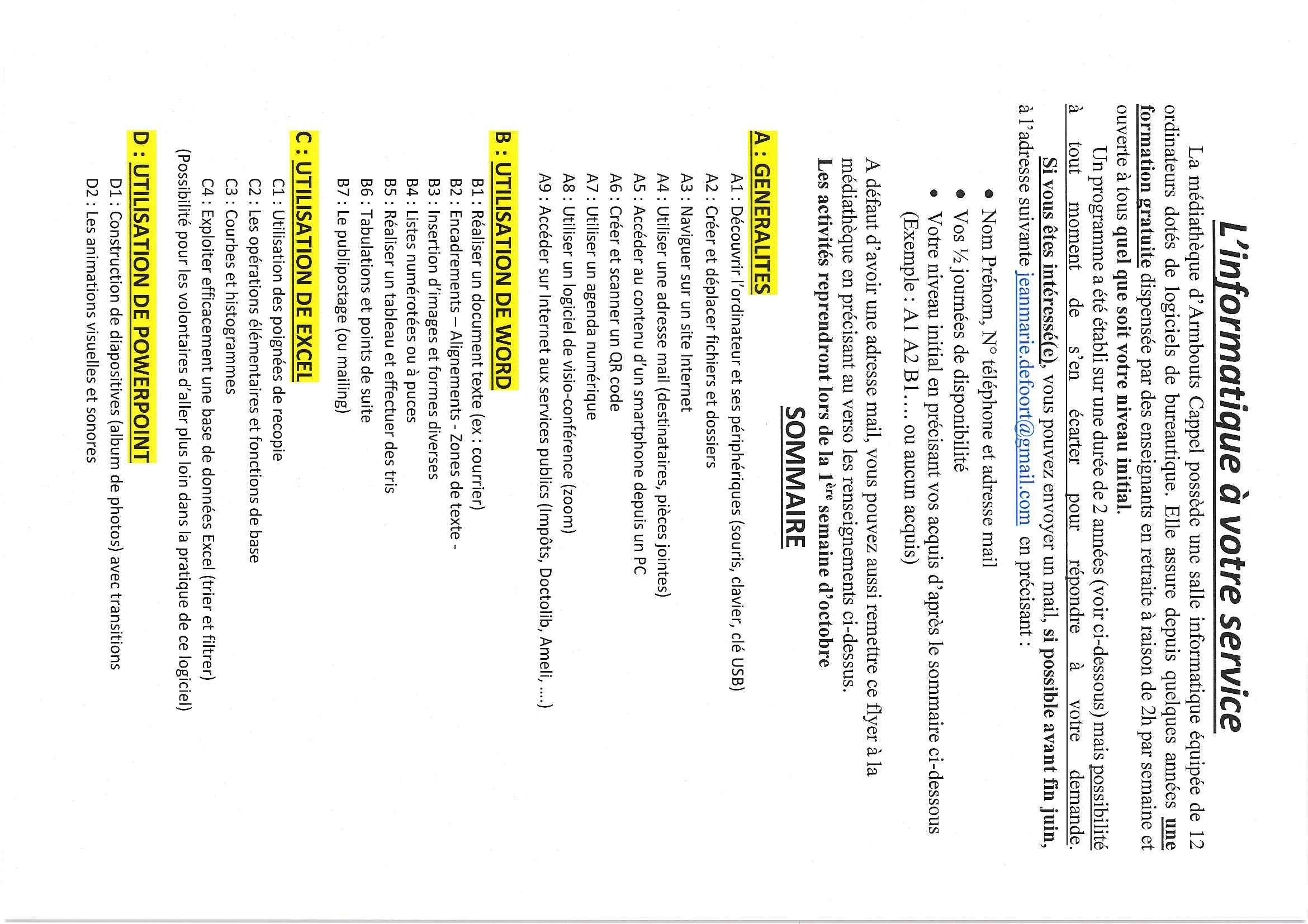 informatique a votre service