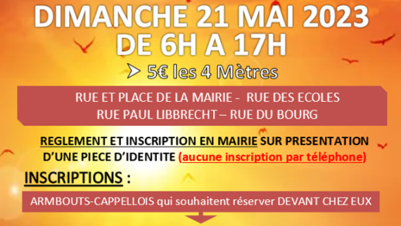 affiche brocante