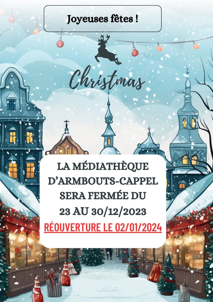 Fermeture du 23122023 au 30122023 Réouverture le 02012024