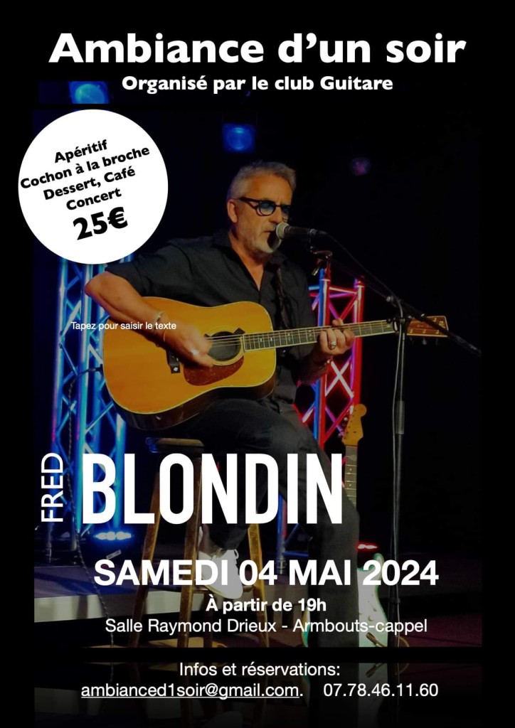 AFFICHE FRED BLONDIN